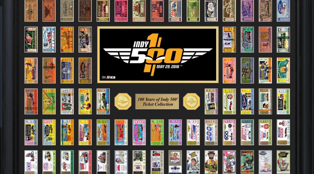 Indy 500 Ticket Frame